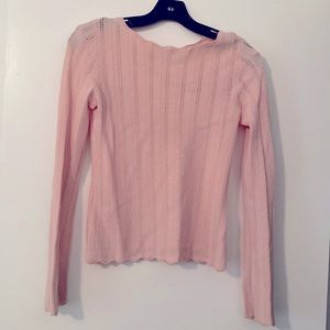 Banana Republic Baby pink long sleeve sweater